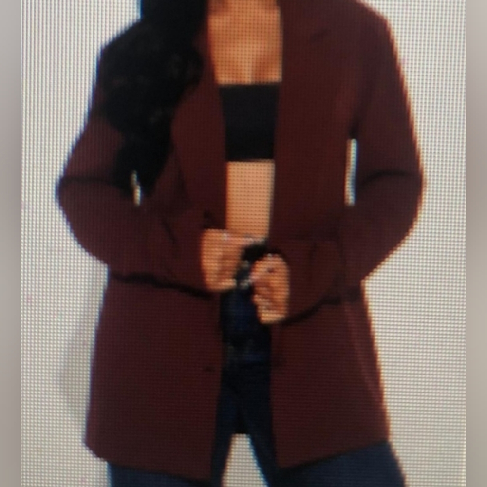 Fashion Nova Brown Blazer with Classic Lapel and Relaxed Fit